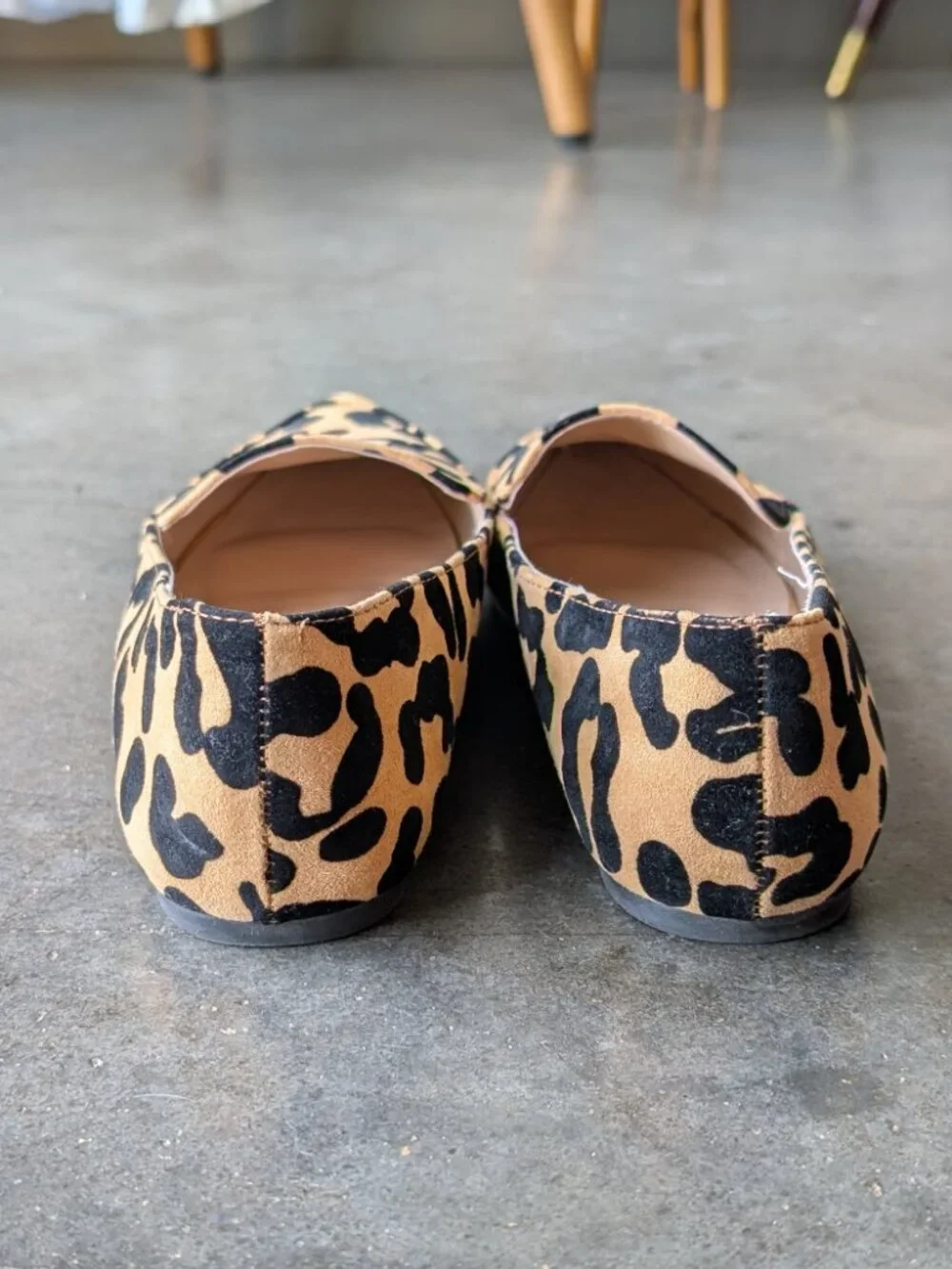 ASOS London Rebel Pointed Toe Loafers in Leopard Print size 40 wide fit